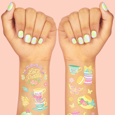 ParTea Tats - 61 foil temporary tattoos