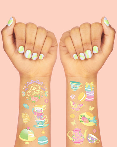 ParTea Tats - 61 foil temporary tattoos