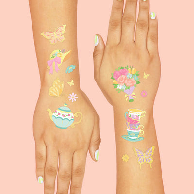 ParTea Tats - 61 foil temporary tattoos