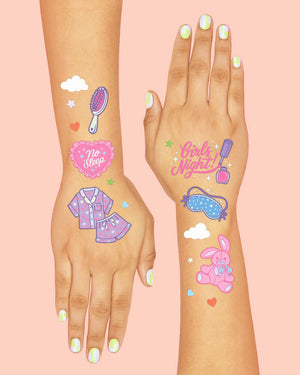 Sleepover Tats - 52 foil temporary tattoos