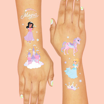 Princess Tats - 46 foil temporary tattoos