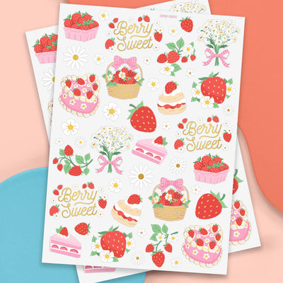Berry Sweet Tats - 60 foil temporary tattoos