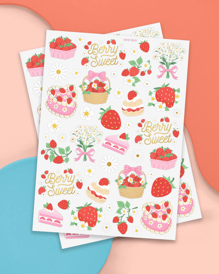 Berry Sweet Tats - 60 foil temporary tattoos