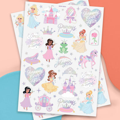 Princess Tats - 46 foil temporary tattoos