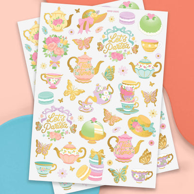 ParTea Tats - 61 foil temporary tattoos