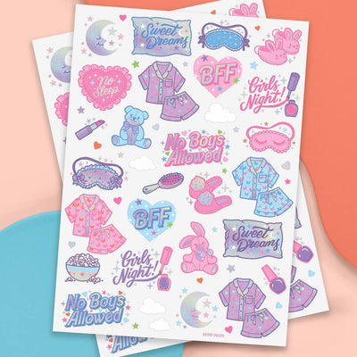 Sleepover Tats - 52 foil temporary tattoos