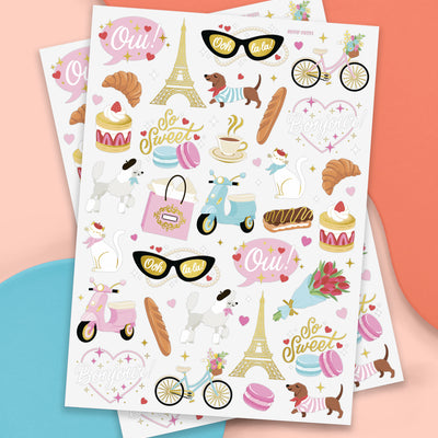 Ooh La La Tats - 62 foil temporary tattoos