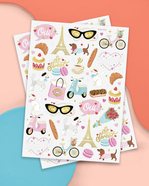 Ooh La La Tats - 62 foil temporary tattoos