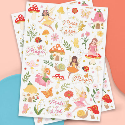 Woodland Fairy Tats - 84 foil temporary tattoos