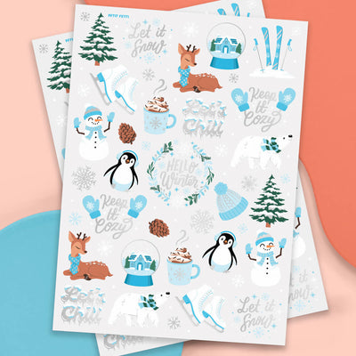 Keep It Cozy Tats - 50 foil temporary tattoos