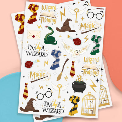 Wizard Tats - 56 foil temporary tattoos