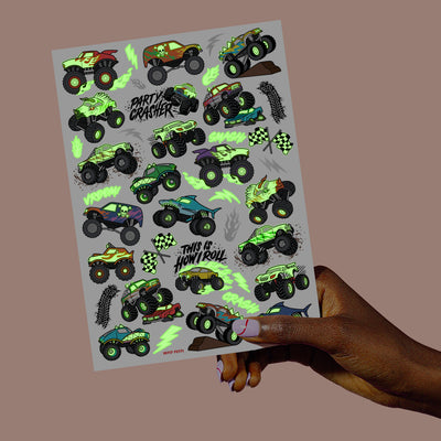Party Crasher Glo Tats - 50 foil temporary tattoos