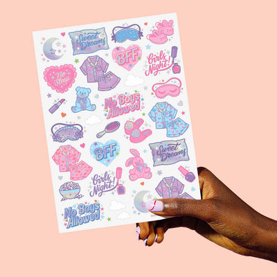 Sleepover Tats - 52 foil temporary tattoos