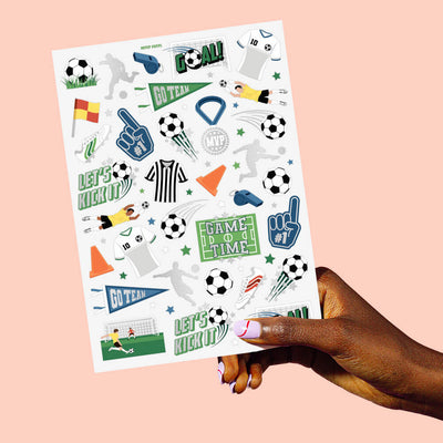 Soccer Tats - 54 foil temporary tattoos