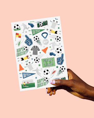 Soccer Tats - 54 foil temporary tattoos