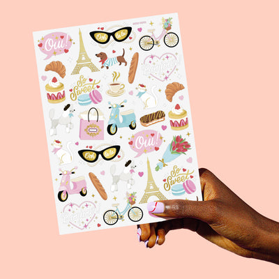 Ooh La La Tats - 62 foil temporary tattoos