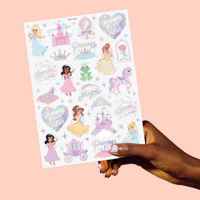 Princess Tats - 46 foil temporary tattoos