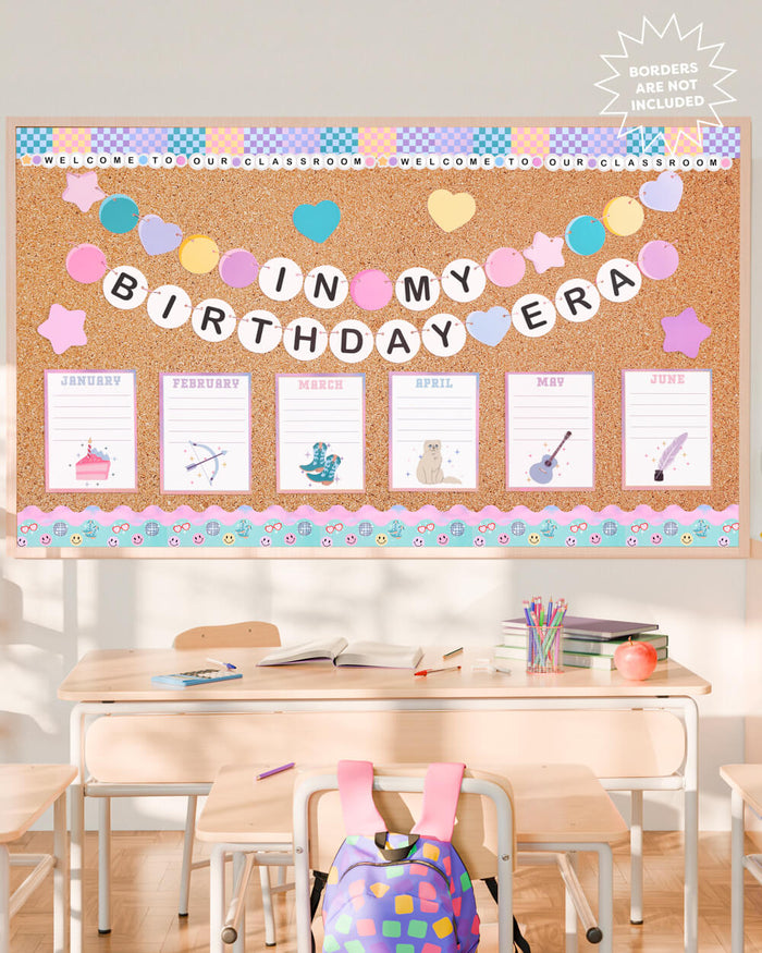 Bday Era Classroom Set - 18 bulletin board pieces