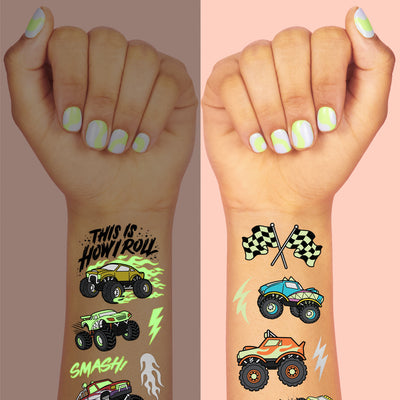 Party Crasher Glo Tats - 50 foil temporary tattoos