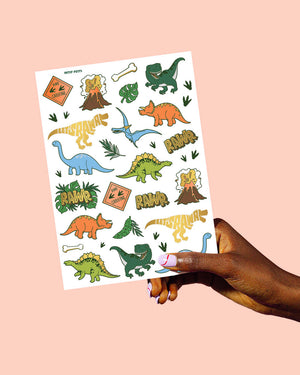 Dino-mite Tats - 38 foil temporary tattoos