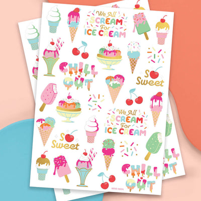 Chill Out Tats - 56 foil temporary tattoos