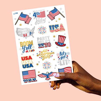 Let's Get Lit Tats - 30 foil temporary tattoos