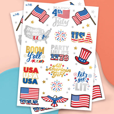 Let's Get Lit Tats - 30 foil temporary tattoos