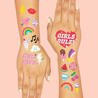 GRL PWR Tats - 104 foil temporary tattoos
