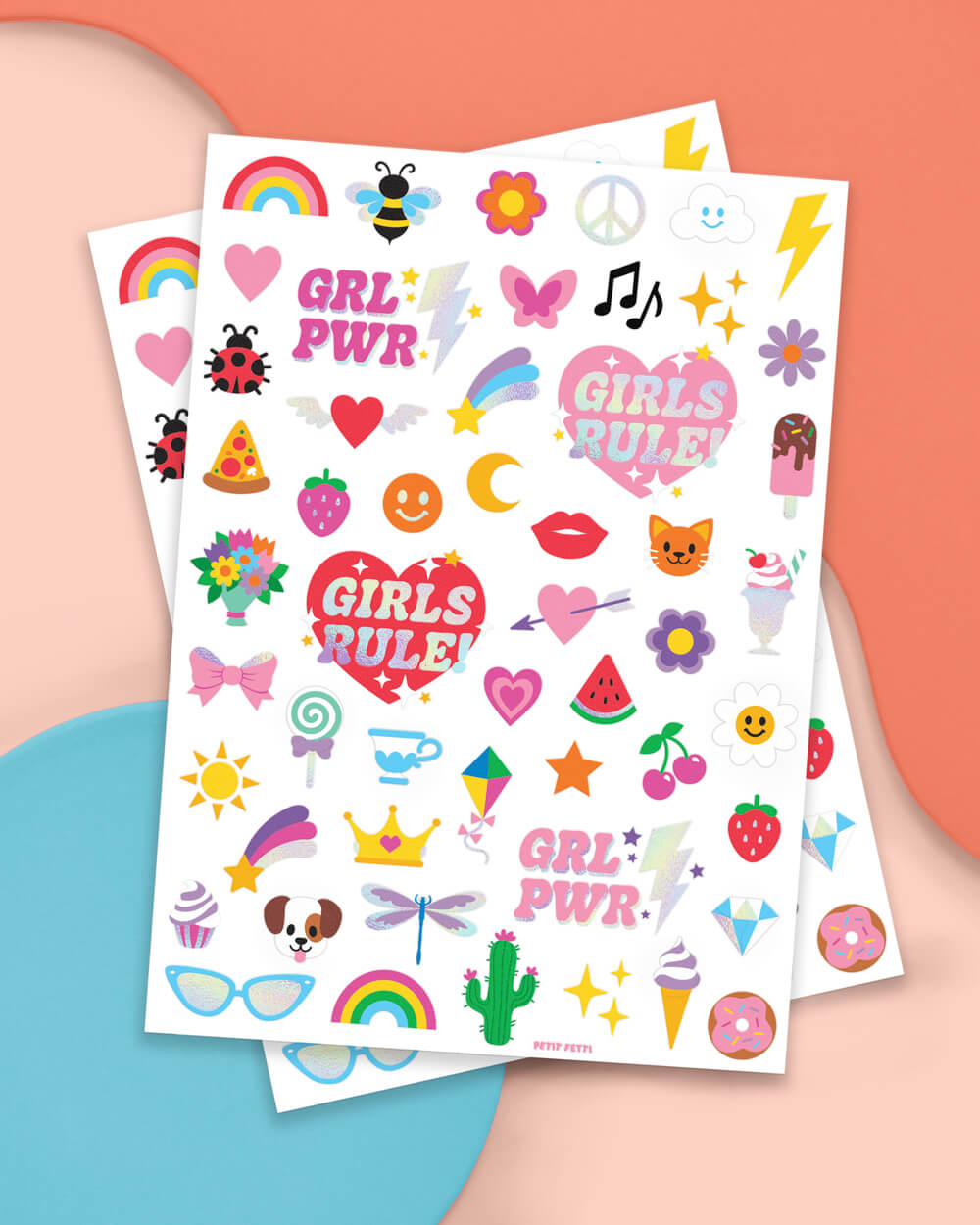 GRL PWR Tats - 104 foil temporary tattoos