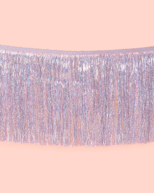 Shimmer Fringe - iridescent banner