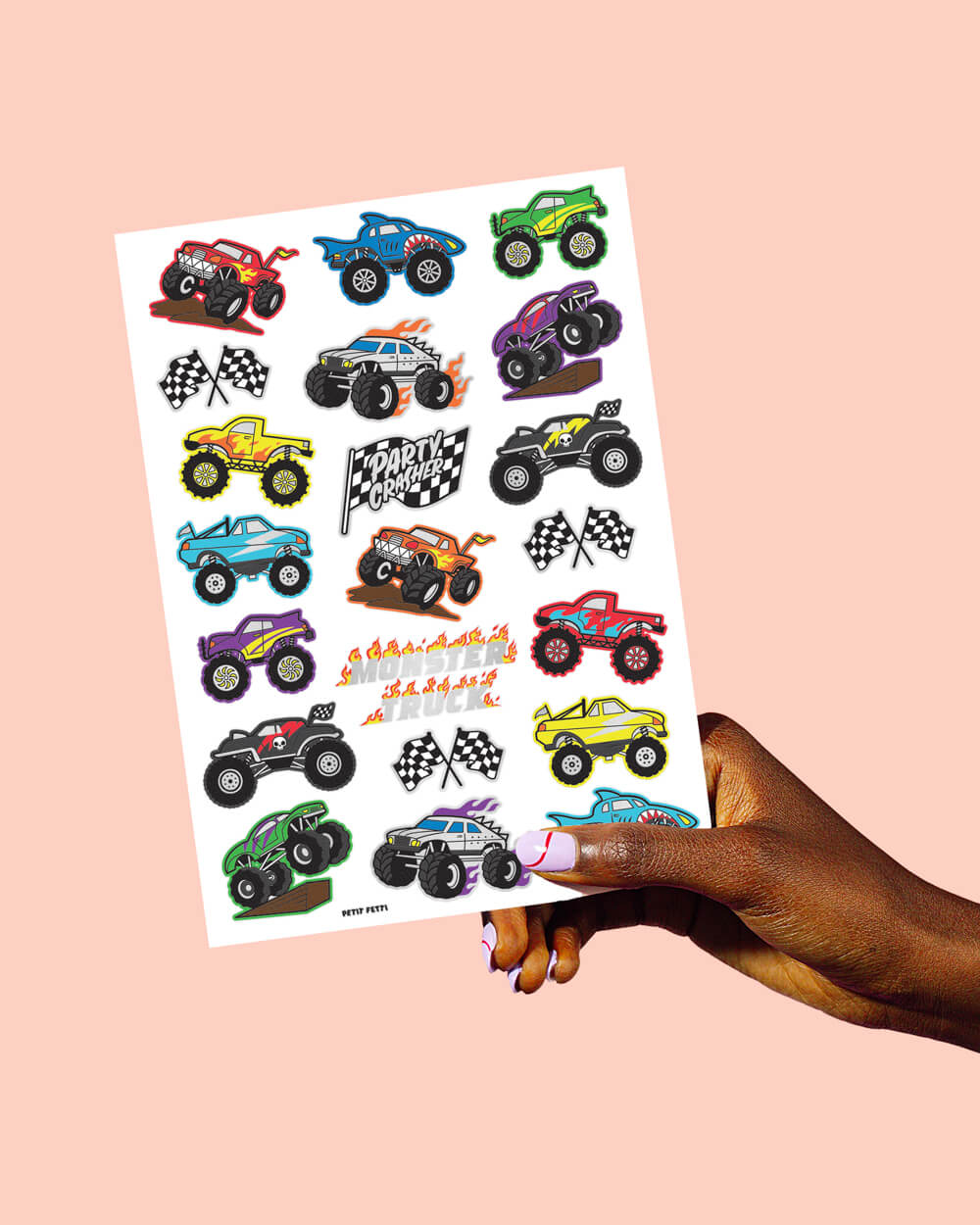 MONSTER TRUCKS big truck cars jam temporary tattoos waterproof last 1 WEEK   eBay