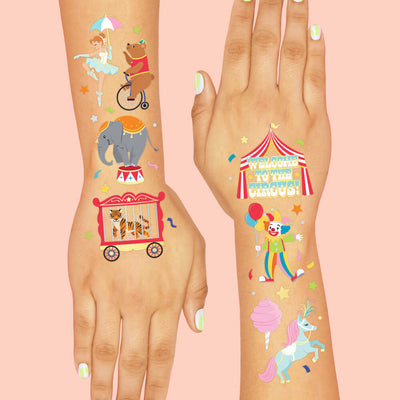 Circus Act Tats - 42 temporary tattoos