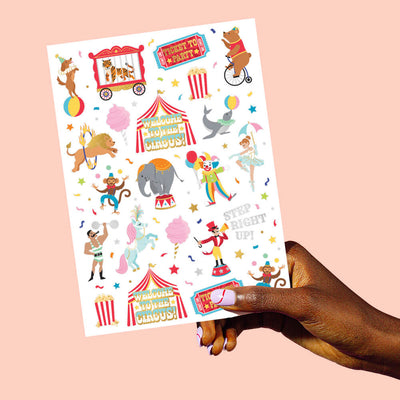 Circus Act Tats - 42 temporary tattoos