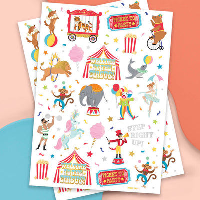 Circus Act Tats - 42 temporary tattoos