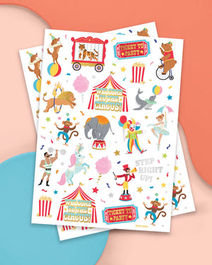 Circus Act Tats - 42 temporary tattoos