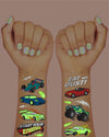 Vroom Vroom Glo Tats - 42 foil temporary tattoos