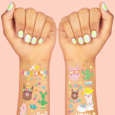 No Prob-Llama Tats - 46 foil temporary tattoos