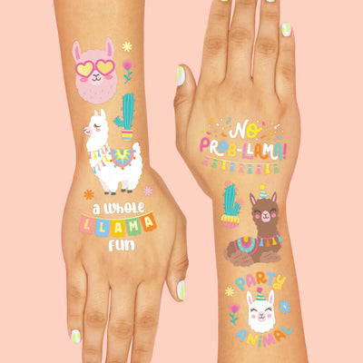 No Prob-Llama Tats - 46 foil temporary tattoos