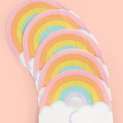 Rainbow Napkins - 25 foil napkins