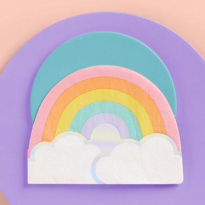 Rainbow Napkins - 25 foil napkins