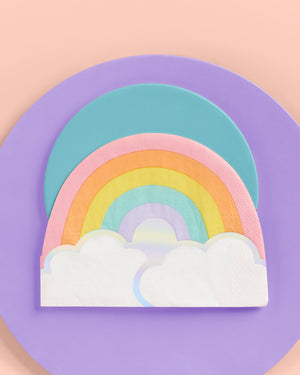 Rainbow Napkins - 25 foil napkins