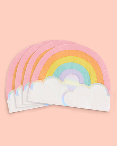 Rainbow Napkins - 25 foil napkins