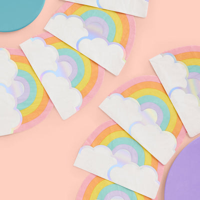 Rainbow Napkins - 25 foil napkins