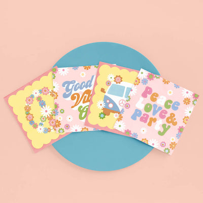 Groovy Napkins - 24 printed napkins