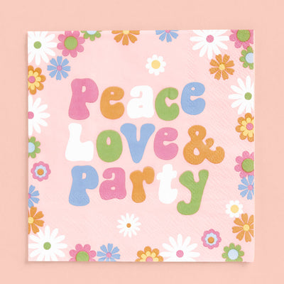 Groovy Napkins - 24 printed napkins