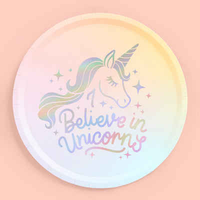 Unicorn 🦄 Plates - 24 paper plates