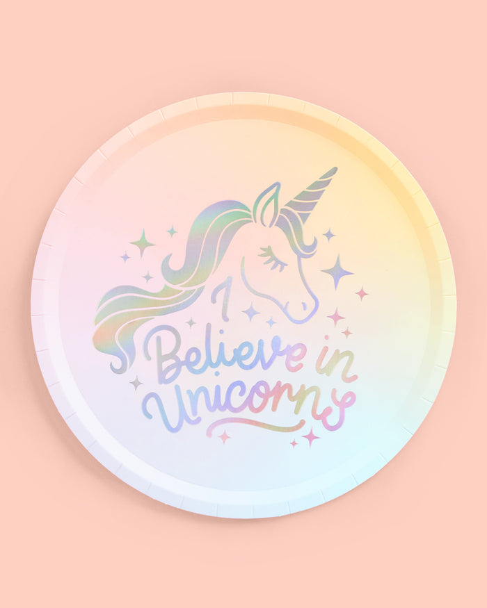 Unicorn 🦄 Plates - 24 paper plates