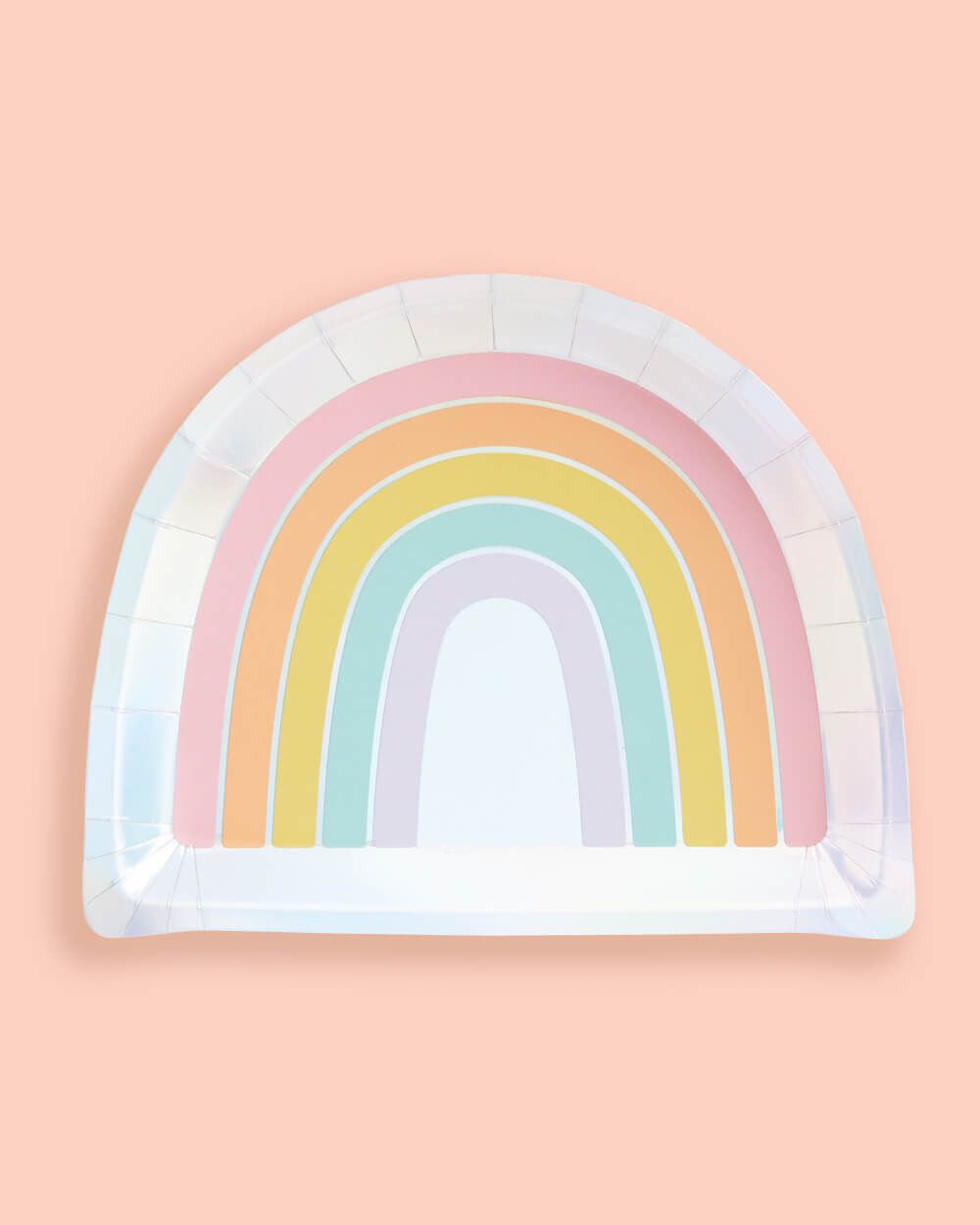 Rainbow Plates - 25 paper plates