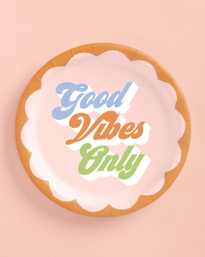 Groovy Plates - 24 paper plates