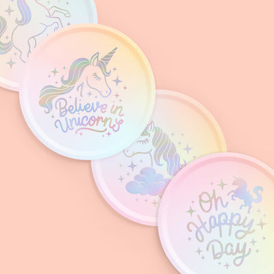 Unicorn 🦄 Plates - 24 paper plates
